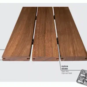 Unikolegno - Decking Massello, essenza Ipè, Oliato Ossidativo, spessore 19 mm, larg. 90 mm lung. 2100-900 mm - DEIpèOLNALAR076BR Tijdelijk Beschikbaar