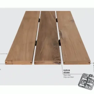 Gecertificeerd Unikolegno - Decking Massello, essenza Teak Indonesia, Oliato Ossidativo, spessore 19 mm, larg. 120 mm lung. 2100-900 mm - DETEAOLNALARCB4WX