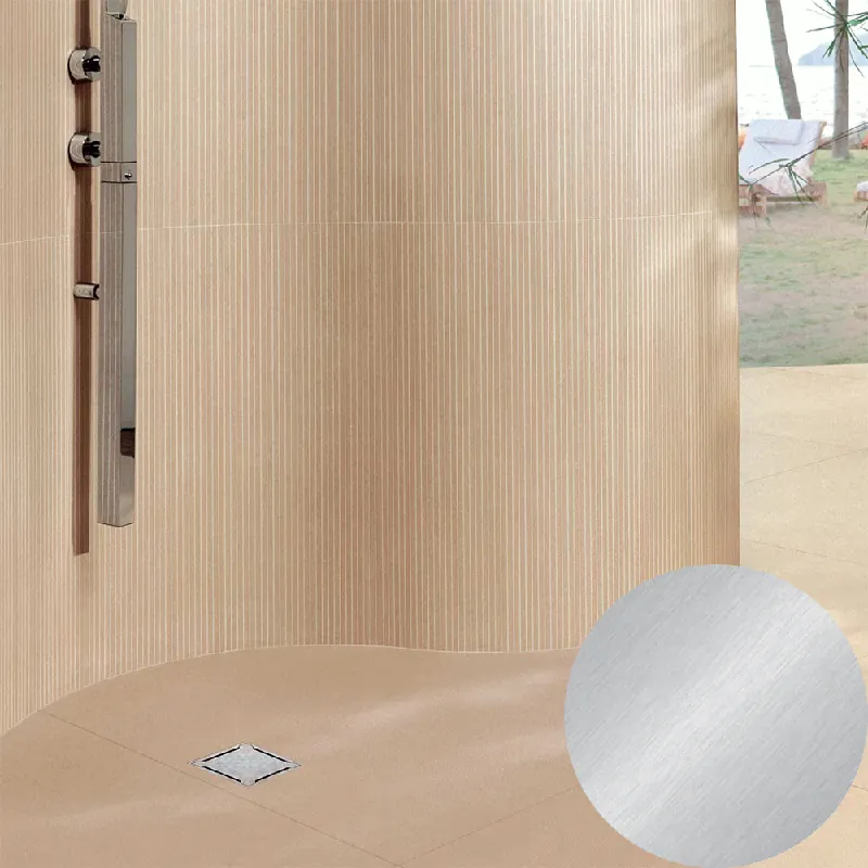 Gecertificeerd Profilitec - GRIGLIE SQUARE DRAIN - 150x150 mm, Griglia in Acciaio Finitura Inox AISI 304 AISI 304, Linea Drenaggio - SDG150IL/PT