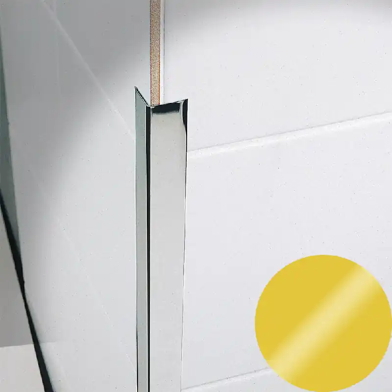 Fabrieksprijs Profilitec - KERACORNER CO - H 25x25 mm, L 2700 mm in Ottone Finitura Lucido, Linea Rivestimenti - CO25OLA270