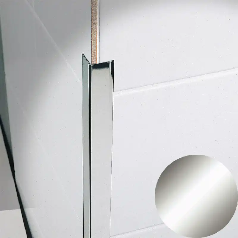 Veilige Betaling Profilitec - KERACORNER CO - H 50x50 mm, L 2700 mm in Acciaio Finitura Inox Lucido AISI 430, Linea Rivestimenti - CO50ILA270