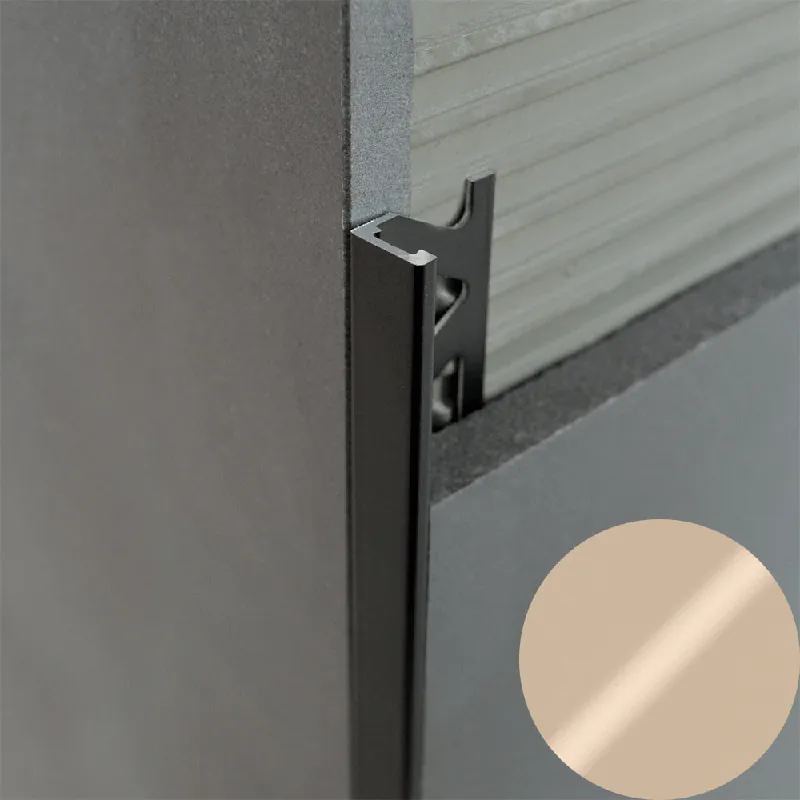 Direct Beschikbaar Profilitec - KERAJOLLY KJ - H 11 mm, L 2700 mm in Alluminio Finitura Verniciato Kaki Goffrato, Linea Rivestimenti - KJ110A34270