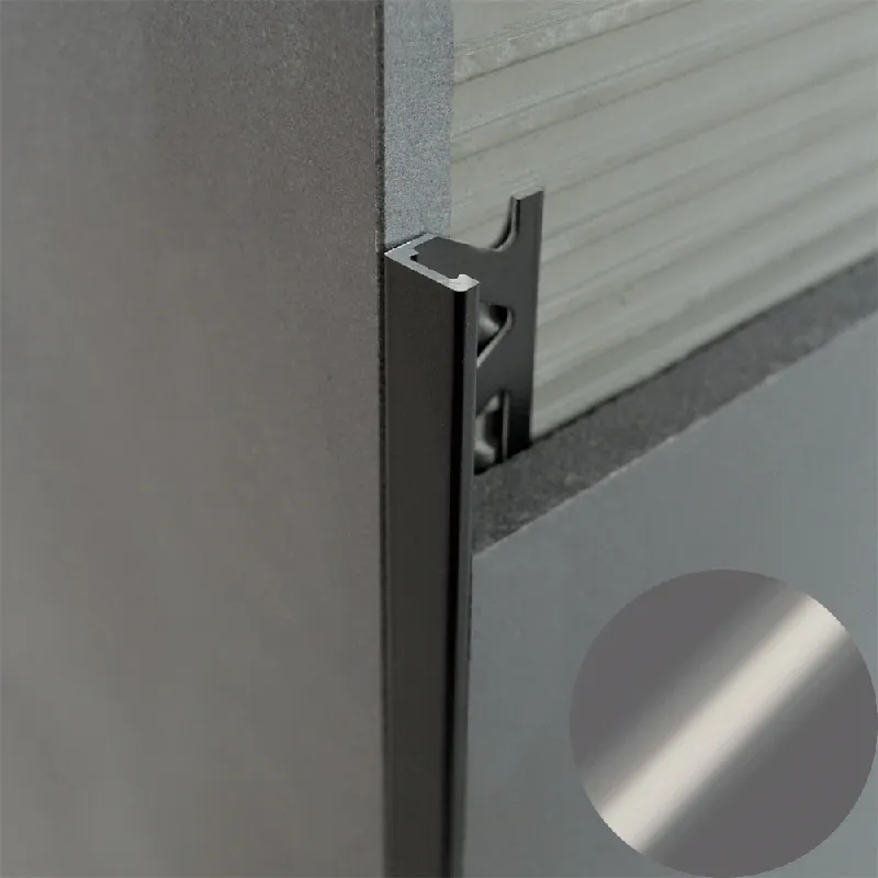 Rechtstreeks Van De Fabrikant Profilitec - KERAJOLLY KJ - H 12,5 mm, L 2700 mm in Alluminio Finitura Verniciato Grigio Cemento Goffrato, Linea Rivestimenti - KJ125A25270