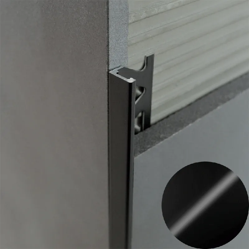 Weekendaanbieding Profilitec - KERAJOLLY KJ - H 12,5 mm, L 2700 mm in Alluminio Finitura Verniciato Nero, Linea Rivestimenti - KJ125A51270