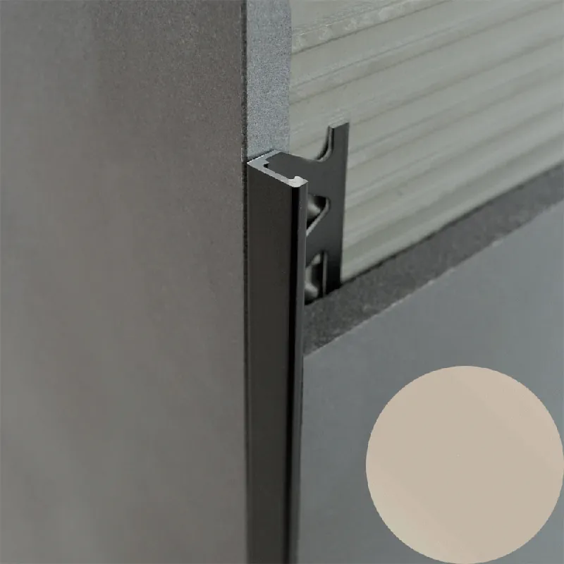 Favoriet Profilitec - KERAJOLLY KJ - H 12,5 mm, L 2700 mm in PVC Finitura Beige Scuro, Linea Rivestimenti - KJ125P32270