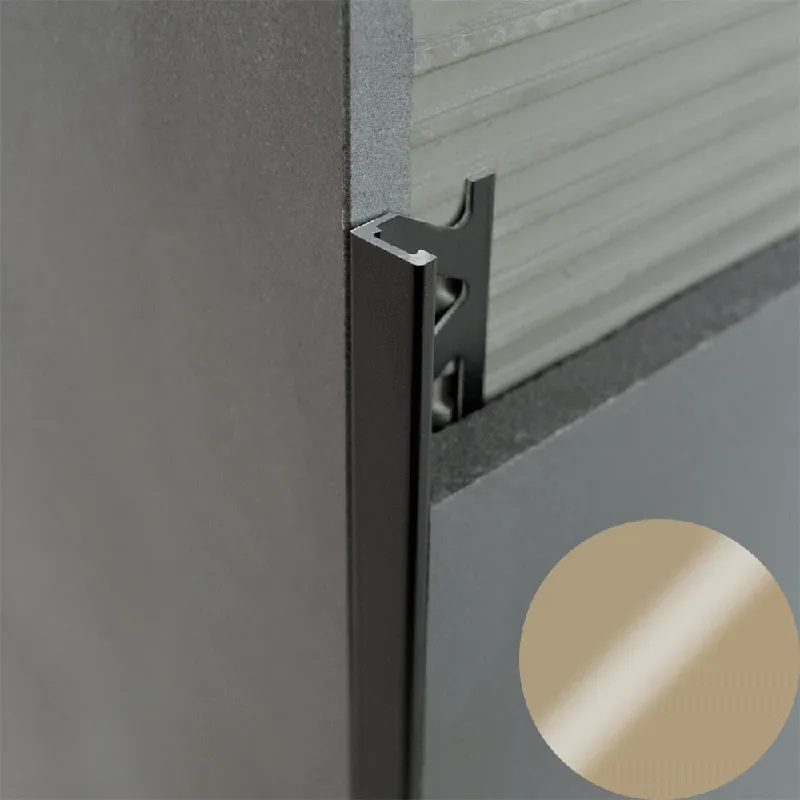 Korting Profilitec - KERAJOLLY KJ - H 8 mm, L 2700 mm in Alluminio Finitura Verniciato Beige Bahama, Linea Rivestimenti - KJ80A31270