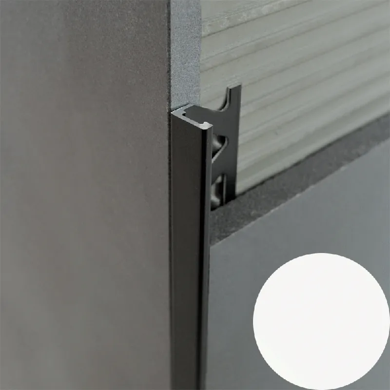 Betaalbaar Profilitec - KERAJOLLY KJ - H 8 mm, L 2700 mm in Alluminio Finitura Verniciato Bianco Avorio, Linea Rivestimenti - KJ80A42270