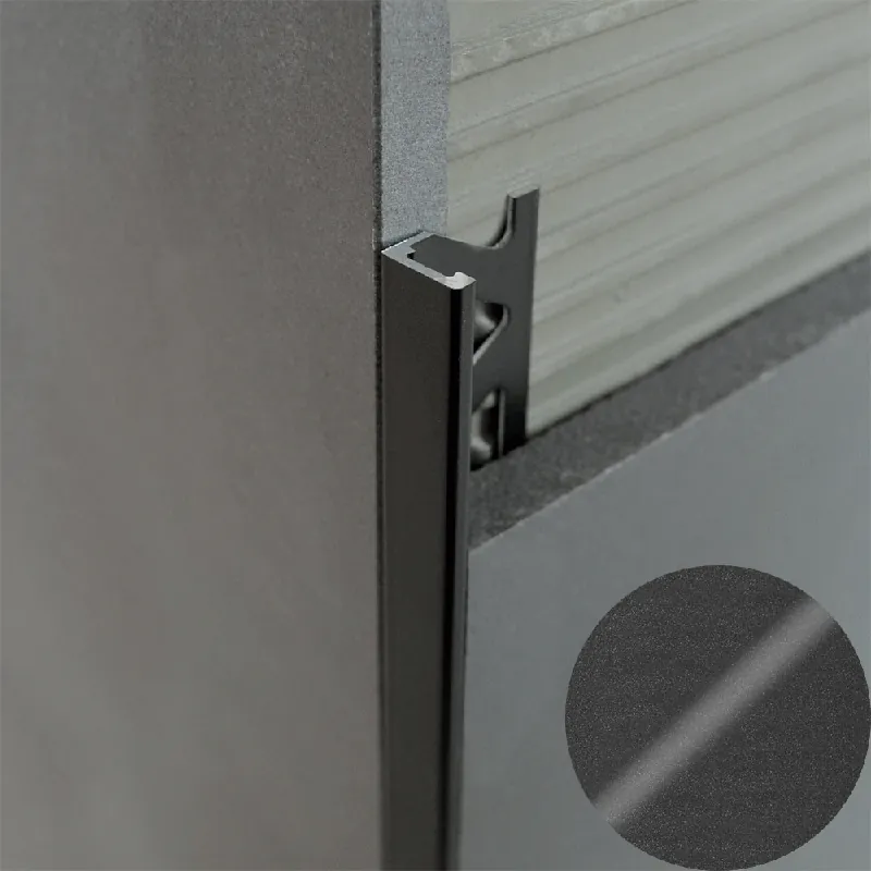 Weekendaanbieding Profilitec - KERAJOLLY KJ - H 8 mm, L 2700 mm in Alluminio Finitura Verniciato Micaceo Goffrato, Linea Rivestimenti - KJ80A50270