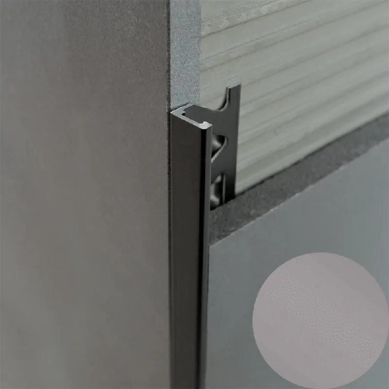 Veilige Betaling Profilitec - KERAJOLLY KJ - H 8 mm, L 2700 mm in PVC Finitura Grigio Cemento, Linea Rivestimenti - KJ80P23270