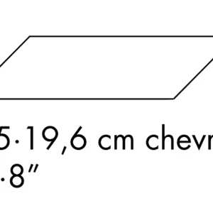 Weekendaanbieding Mutina - Mews Chevron Lead 5,5X19,6 Matt Sp. 10 mm - BOM65