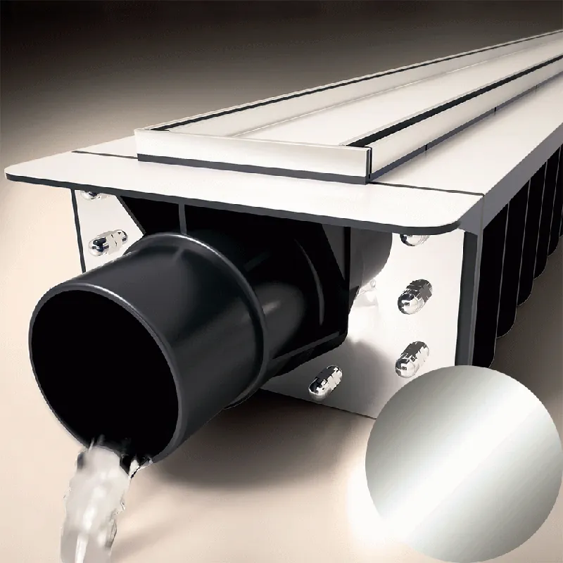 Express Levering Profilitec - MULTIDRAIN MUD - 200 mm, Griglia in Acciaio Finitura Inox Lucido AISI 304, Linea Drenaggio - MUD200GPIL