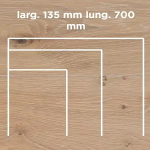 Aanbieding Unikolegno - Parquet Prefinito 2 strati, essenza Rovere Commerciale LOFT CLASSIC SPINA ITALIANA, finitura decape Iridio 2022 verniciato effetto olio, spessore 15 mm, larg. 135 mm lung. 700 mm (strato nobile 4 mm) - PRROVVEDESLIUC7U1