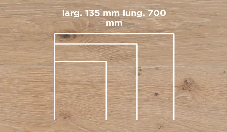 Aanbieding Unikolegno - Parquet Prefinito 2 strati, essenza Rovere Commerciale LOFT CLASSIC SPINA ITALIANA, finitura decape Iridio 2022 verniciato effetto olio, spessore 15 mm, larg. 135 mm lung. 700 mm (strato nobile 4 mm) - PRROVVEDESLIUC7U1