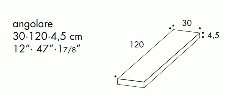 Weekendaanbieding Mutina - Tierras Angolare Sand DX 30X120 Rettificato Matt Sp. 12 mm - PUTI115