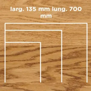 Aanbieding Unikolegno - Parquet Prefinito 2 strati, essenza Rovere Commerciale LOFT SPINA 30° o 45° SPINA FRANCESE, finitura Naturale spazzolato verniciato all‘acqua, spessore 11 mm, larg. 135 mm lung. 700 mm (strato nobile 4 mm) - PRROVSPNATYPWZ65W