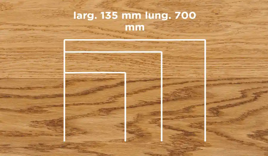 Aanbieding Unikolegno - Parquet Prefinito 2 strati, essenza Rovere Commerciale LOFT SPINA 30° o 45° SPINA FRANCESE, finitura Naturale spazzolato verniciato all‘acqua, spessore 11 mm, larg. 135 mm lung. 700 mm (strato nobile 4 mm) - PRROVSPNATYPWZ65W