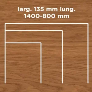 Aanbieding Unikolegno - Parquet Prefinito 2 strati, essenza Rovere Commerciale SLIM, finitura tinto Ambra spazzolato verniciato all‘acqua, spessore 15 mm, larg. 135 mm lung. 1400-800 mm (strato nobile 4 mm) - PRROVSPTITYPSZDPT