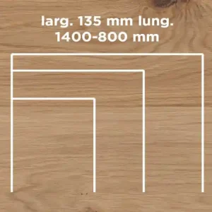 Aanbieding Unikolegno - Parquet Prefinito 2 strati, essenza Rovere Elite Rustico SLIM, finitura EVO stone effetto bordi consumati, spessore 11 mm, larg. 135 mm lung. 1400-800 mm (strato nobile 4 mm) - PRROVSTEVTYPHG7DD