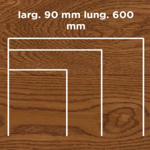 Aanbieding Unikolegno - Parquet Prefinito 2 strati, essenza Rovere Rustico LOFT SPINA 30° o 45° SPINA FRANCESE, finitura tinto Cuoio spazzolato verniciato all‘acqua, spessore 11 mm, larg. 90 mm lung. 600 mm (strato nobile 4 mm) - PRROVSPTITYPY3ZP1