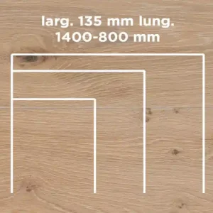Aanbieding Unikolegno - Parquet Prefinito 2 strati, essenza Rovere Rustico SLIM, finitura decape Iridio 2022 verniciato effetto olio, spessore 11 mm, larg. 135 mm lung. 1400-800 mm (strato nobile 4 mm) - PRROVVEDEOLZ7X