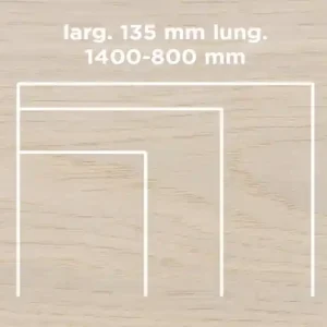 Aanbieding Unikolegno - Parquet Prefinito 2 strati, essenza Rovere Rustico SLIM, finitura tinto Neve spazzolato verniciato all‘acqua, spessore 15 mm, larg. 135 mm lung. 1400-800 mm (strato nobile 4 mm) - PRROVSPTILOFPV4LD