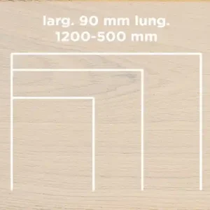 Aanbieding Unikolegno - Parquet Prefinito 2 strati, essenza Rovere Rustico SMALL, finitura metropolitan Trafalgar Square verniciato effetto olio, spessore 11 mm, larg. 90 mm lung. 1200-500 mm (strato nobile 4 mm) - PRROVVEMEY2CF2