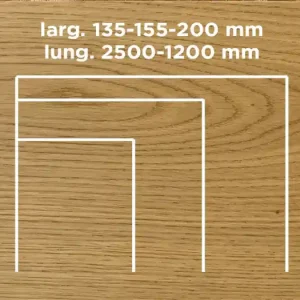 Aanbieding Unikolegno - Parquet Prefinito 2 strati, essenza Rovere Rustico TYPE, finitura metropolitan Westminster 2021 verniciato effetto olio, spessore 15 mm, larg. 135-155-200 mm lung. 2500-1200 mm (strato nobile 4 mm) - PRROVVEMETYP1T4WI