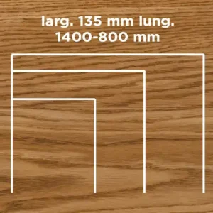 Aanbieding Unikolegno - Parquet Prefinito 2 strati, essenza Rovere Thermo 130° Rustico SLIM, finitura Naturale piallato a mano spazzolato, spessore 15 mm, larg. 135 mm lung. 1400-800 mm (strato nobile 4 mm) - PRROVPINAJSL8X