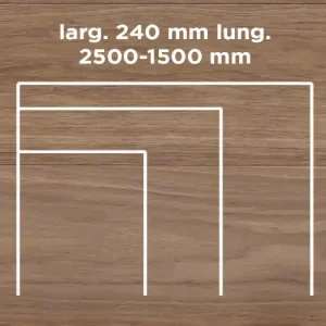 Aanbieding Unikolegno - Parquet Prefinito 2 strati, essenza Rovere Thermo 157° Commerciale TYPE, finitura EVO spazzolato verniciato all‘acqua, spessore 15 mm, larg. 240 mm lung. 2500-1500 mm (strato nobile 4 mm) - PRROVSPEV706HN