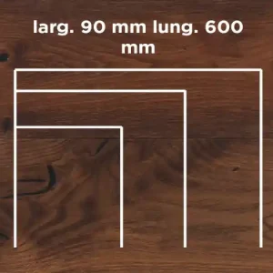 Aanbieding Unikolegno - Parquet Prefinito 2 strati, essenza Rovere Thermo 175° Commerciale LOFT CLASSIC SPINA ITALIANA, finitura Naturale spazzolato verniciato all‘acqua, spessore 15 mm, larg. 90 mm lung. 600 mm (strato nobile 4 mm) - PRROVSPNA4GK28