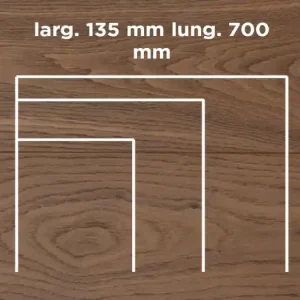 Aanbieding Unikolegno - Parquet Prefinito 2 strati, essenza Rovere Thermo 175° Rustico LOFT SPINA 30° o 45° SPINA FRANCESE, finitura EVO spazzolato verniciato all‘acqua, spessore 11 mm, larg. 135 mm lung. 700 mm (strato nobile 4 mm) - PRROVSPEVXPZEB
