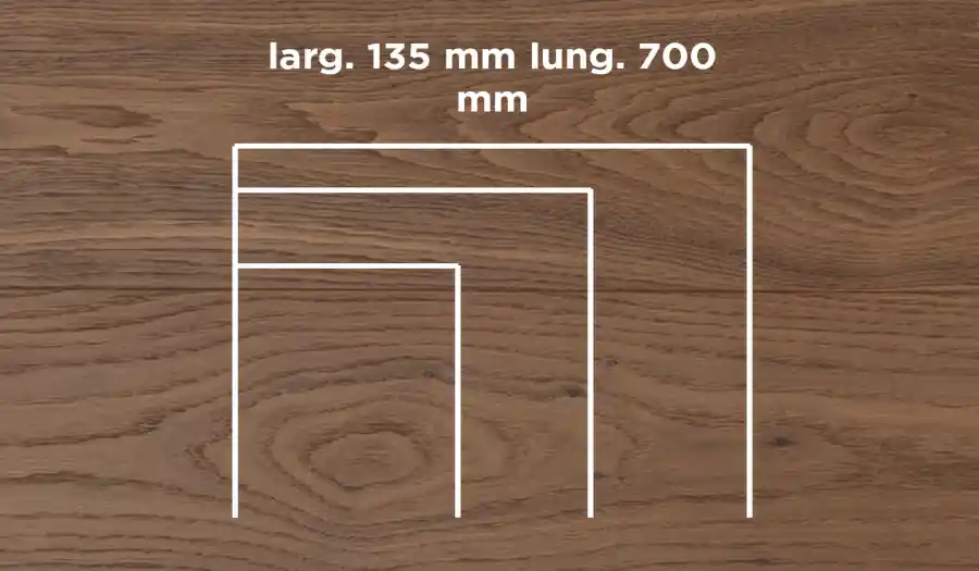 Aanbieding Unikolegno - Parquet Prefinito 2 strati, essenza Rovere Thermo 175° Rustico LOFT SPINA 30° o 45° SPINA FRANCESE, finitura EVO spazzolato verniciato all‘acqua, spessore 11 mm, larg. 135 mm lung. 700 mm (strato nobile 4 mm) - PRROVSPEVXPZEB