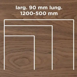 Weekendaanbieding Unikolegno - Parquet Prefinito 2 strati, essenza Rovere Thermo 175° Rustico SMALL, finitura EVO spazzolato verniciato all‘acqua, spessore 11 mm, larg. 90 mm lung. 1200-500 mm (strato nobile 4 mm) - PRROVSPEVHKOD6