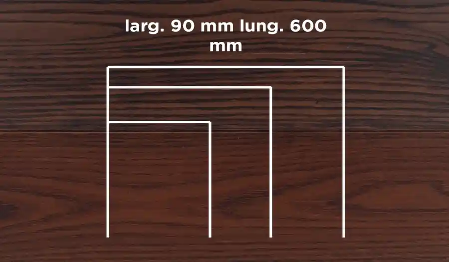 Weekendaanbieding Unikolegno - Parquet Prefinito 2 strati, essenza Rovere Thermo 185° Rustico LOFT CLASSIC SPINA ITALIANA, finitura Naturale piallato a mano spazzolato, spessore 11 mm, larg. 90 mm lung. 600 mm (strato nobile 4 mm) - PRROVPINATH213