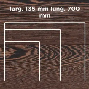 Aanbieding Unikolegno - Parquet Prefinito 2 strati, essenza Wengè LOFT SPINA 30° o 45° SPINA FRANCESE, finitura EVO spazzolato verniciato all‘acqua, spessore 15 mm, larg. 135 mm lung. 700 mm (strato nobile 4 mm) - PRWENSPEVWBN9T