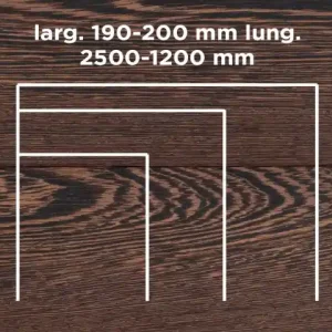 Weekendaanbieding Unikolegno - Parquet Prefinito 2 strati, essenza Wengè TYPE, finitura EVO spazzolato verniciato all‘acqua, spessore 15 mm, larg. 190-200 mm lung. 2500-1200 mm (strato nobile 4 mm) - PRWENSPEVKMB3Q