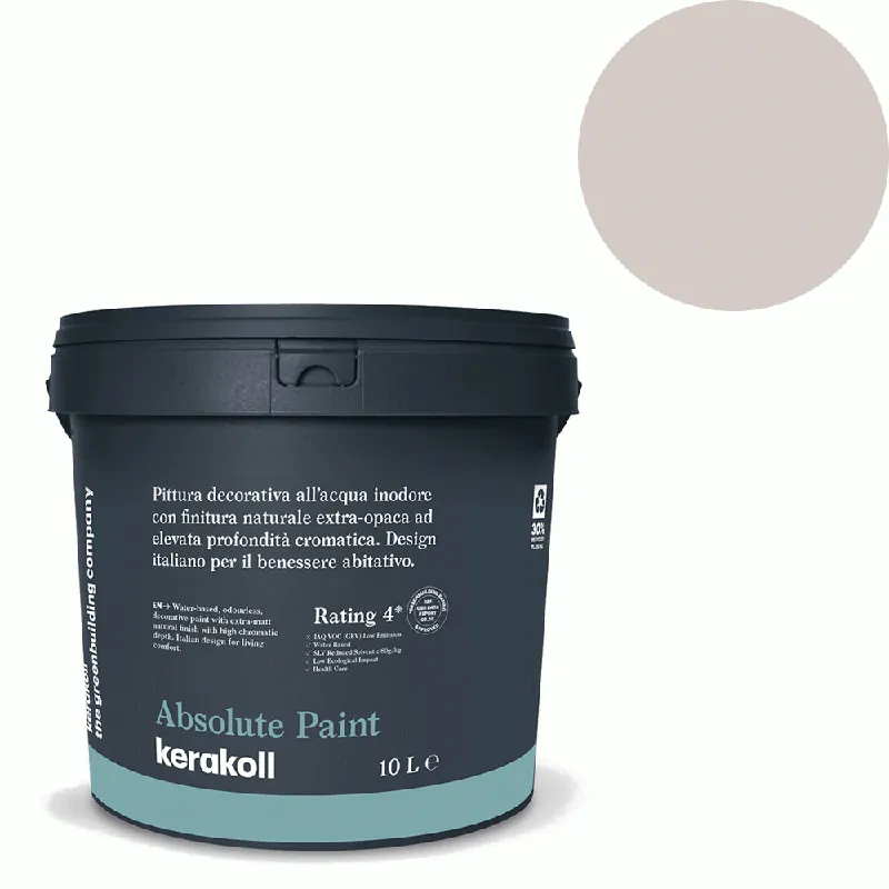 Bestel Nu Kerakoll - Pitture Kerakoll Absolute Paint, Pittura decorativa all‘Acqua colore KK 135, gruppo Viola, confezione da 10 Lt - 38335