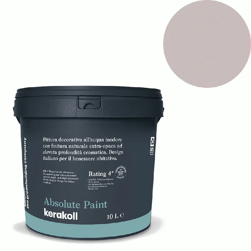 Veilige Betaling Kerakoll - Pitture Kerakoll Absolute Paint, Pittura decorativa all‘Acqua colore KK 136, gruppo Viola, confezione da 10 Lt - 38336