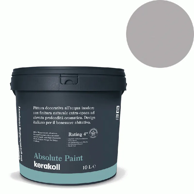 Veilige Betaling Kerakoll - Pitture Kerakoll Absolute Paint, Pittura decorativa all‘Acqua colore KK 137, gruppo Viola, confezione da 4 Lt - 38137