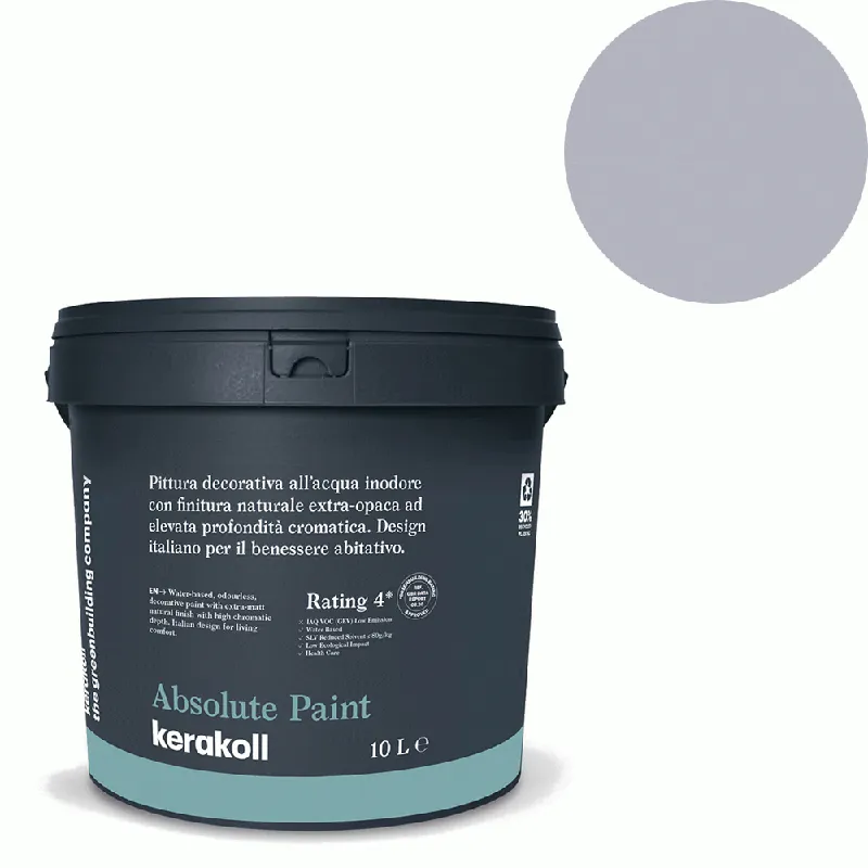 Aanbieding Kerakoll - Pitture Kerakoll Absolute Paint, Pittura decorativa all‘Acqua colore KK 145, gruppo Viola, confezione da 4 Lt - 38145