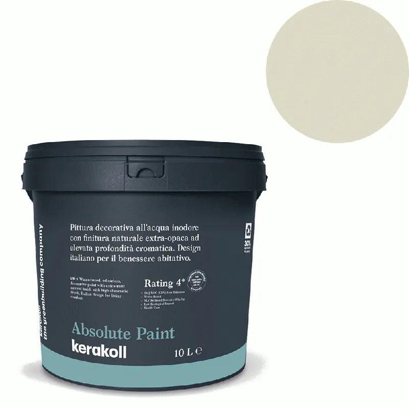 Aanbieding Kerakoll - Pitture Kerakoll Absolute Paint, Pittura decorativa all‘Acqua colore KK 63, gruppo Beige, confezione da 4 Lt - 38063