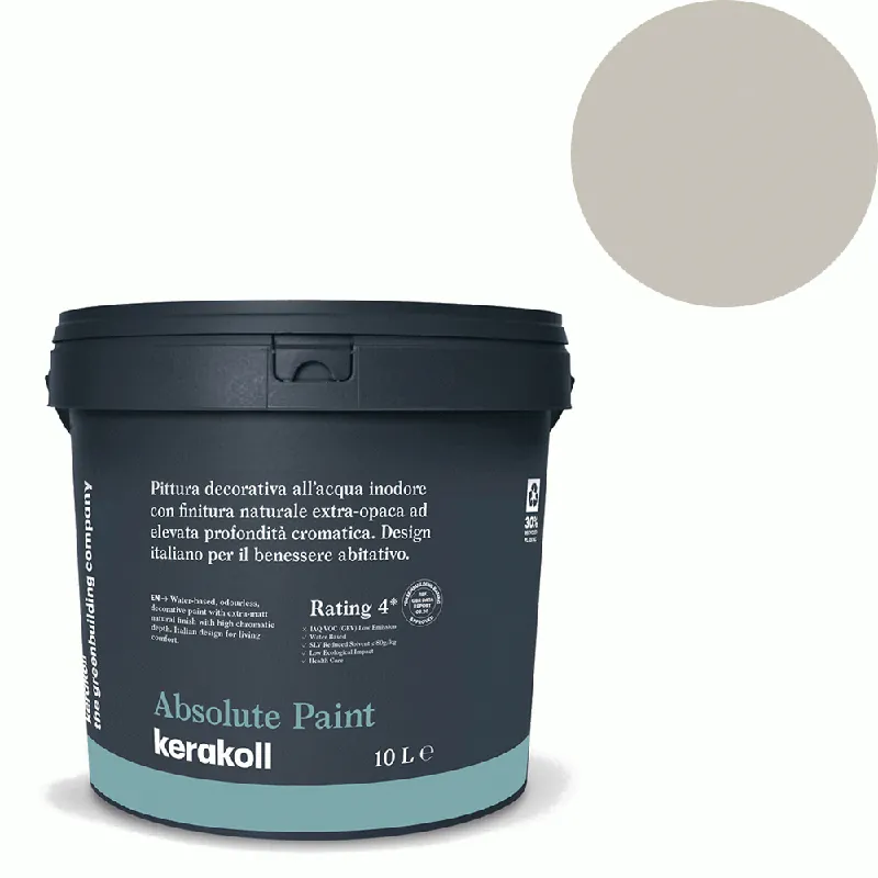 Aanbieding Kerakoll - Pitture Kerakoll Absolute Paint, Pittura decorativa all‘Acqua colore KK 65, gruppo Beige, confezione da 10 Lt - 38265