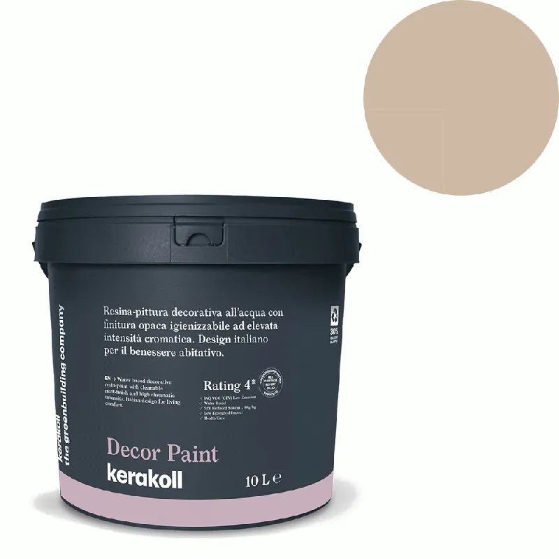 Uitverkoop Kerakoll - Pitture Kerakoll Decor Paint 100 mL, Resina-pittura decorativa all’acqua colore KK 108, gruppo Beige, confezione da 1 Pc - 43908