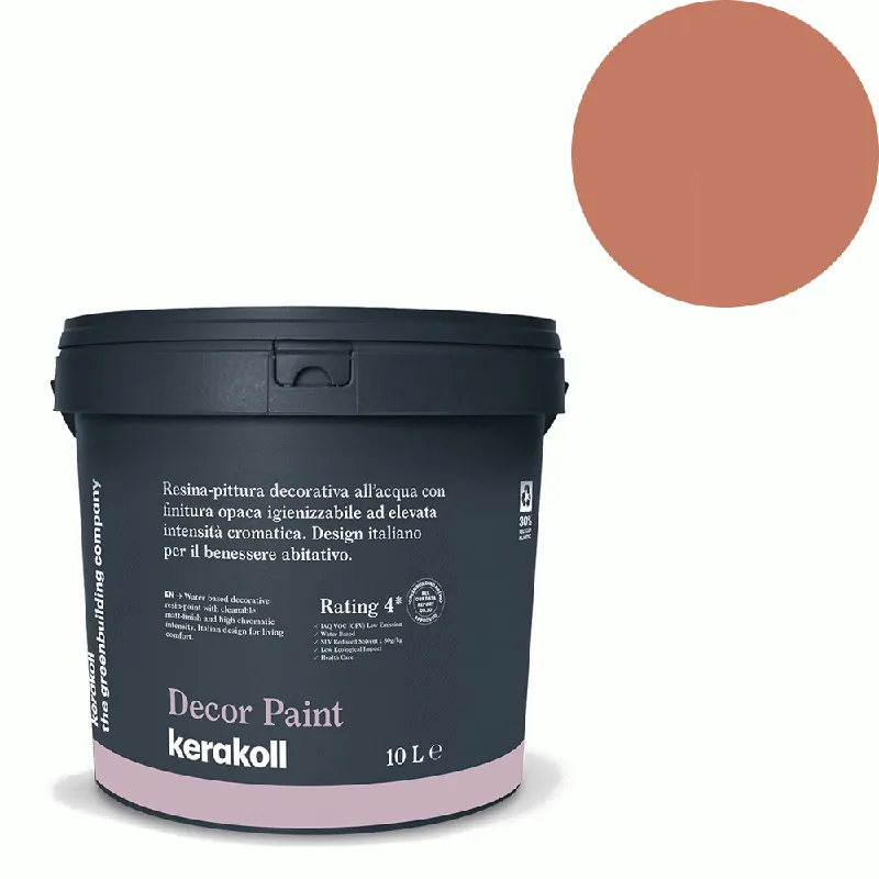 Weekendaanbieding Kerakoll - Pitture Kerakoll Decor Paint 100 mL, Resina-pittura decorativa all’acqua colore KK 113, gruppo Rosso, confezione da 1 Pc - 43913