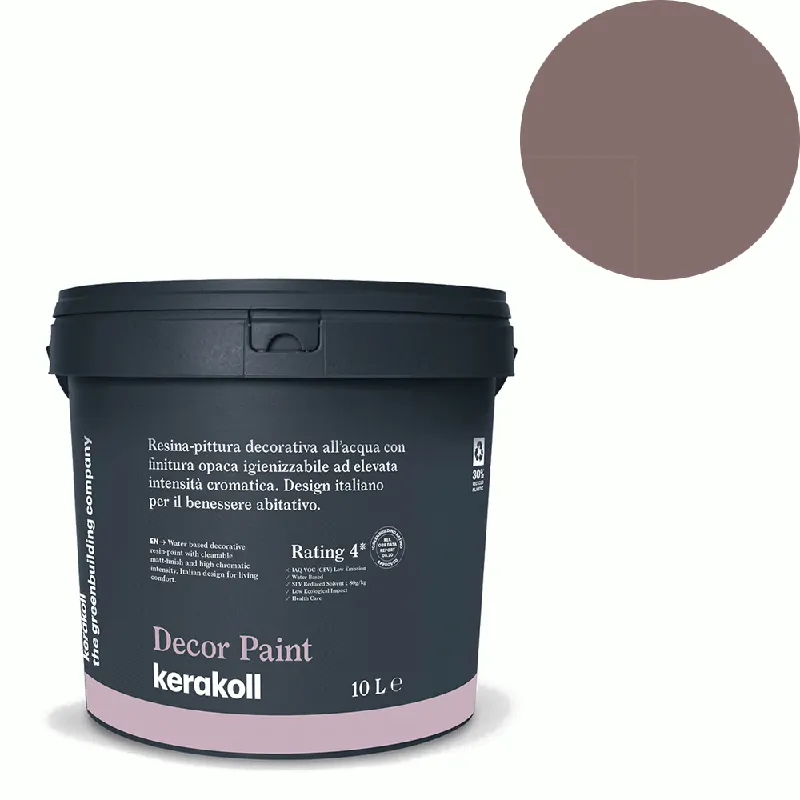 Aanbieding Kerakoll - Pitture Kerakoll Decor Paint, Resina-pittura decorativa all’acqua colore KK 122, gruppo Viola, confezione da 4 Lt - 37322
