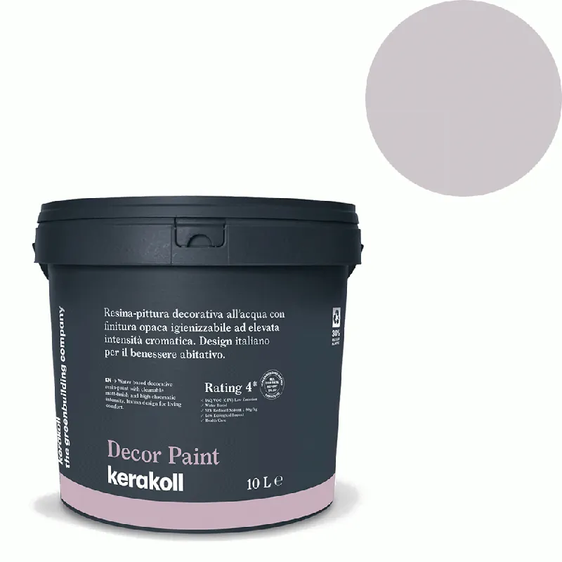 Voordeelprijs Kerakoll - Pitture Kerakoll Decor Paint, Resina-pittura decorativa all’acqua colore KK 143, gruppo Viola, confezione da 4 Lt - 37343