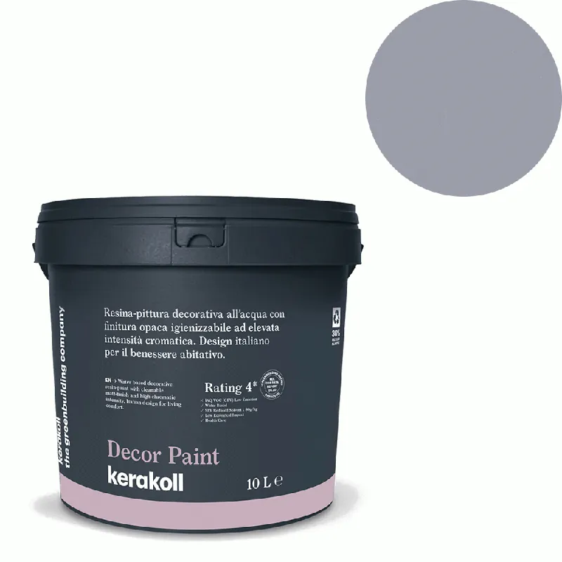 Weekendaanbieding Kerakoll - Pitture Kerakoll Decor Paint, Resina-pittura decorativa all’acqua colore KK 146, gruppo Viola, confezione da 4 Lt - 37346
