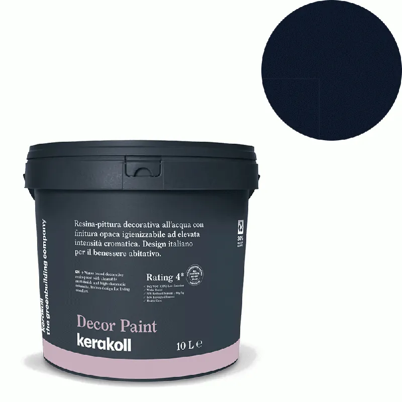 Voordeelprijs Kerakoll - Pitture Kerakoll Decor Paint, Resina-pittura decorativa all’acqua colore KK 42, gruppo Nero, confezione da 4 Lt - 37242