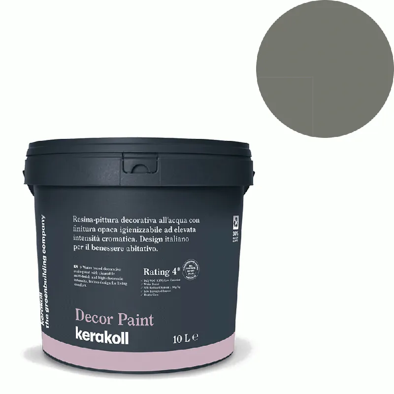 Veilige Betaling Kerakoll - Pitture Kerakoll Decor Paint, Resina-pittura decorativa all’acqua colore KK 69, gruppo Grigio, confezione da 1,5 Lt - 37069
