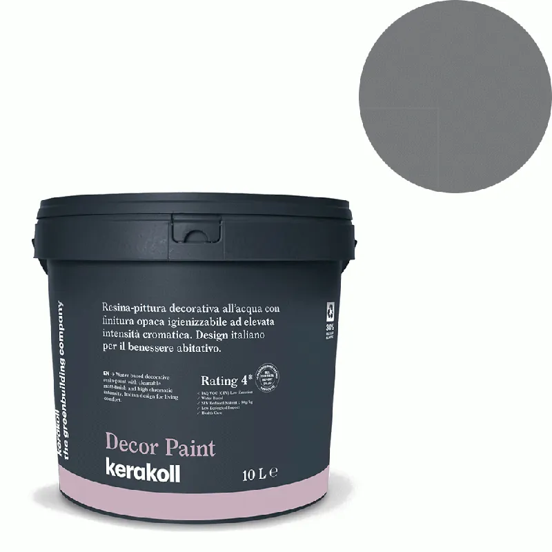 Uitverkoop Kerakoll - Pitture Kerakoll Decor Paint, Resina-pittura decorativa all’acqua colore KK 8, gruppo Grigio, confezione da 1,5 Lt - 37008